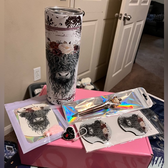 HIGHLAND COW GIFT 🎁 SET - Picture 1 of 1
